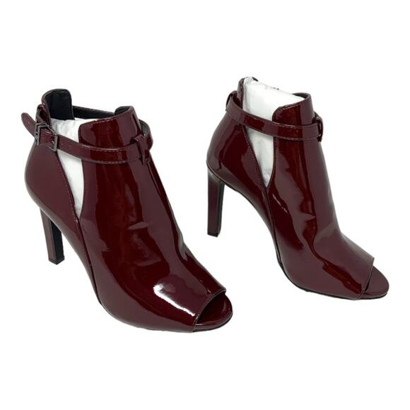 Michael Kors Lawson Open Toe Bootie Merlot Size 6 NWT $175 MSRP main image 1